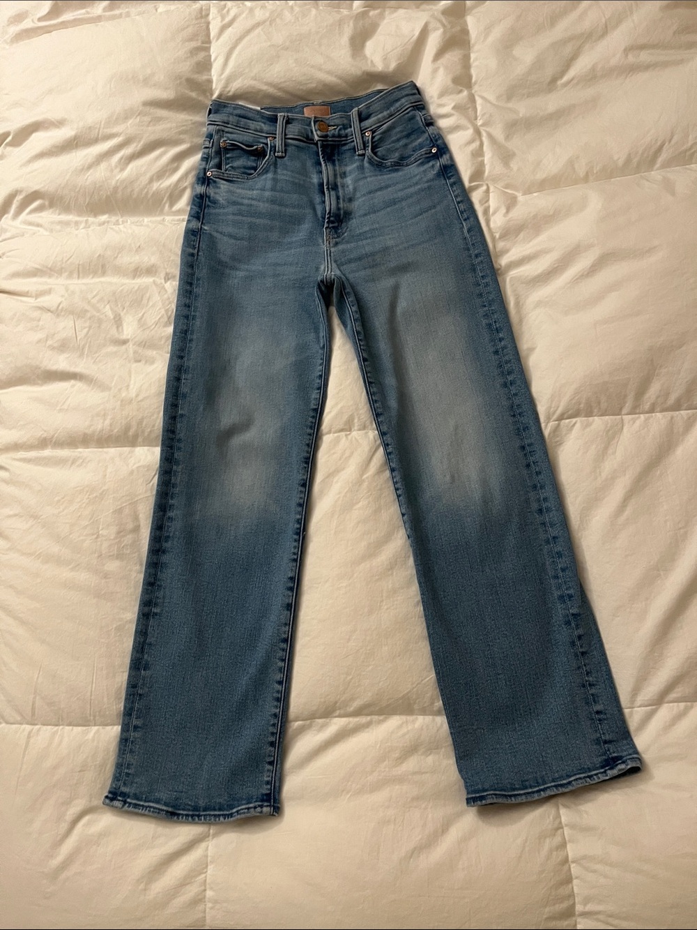 MOTHER Zip Flood Jeans